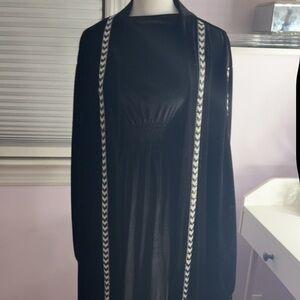 Black velvet Abaya
